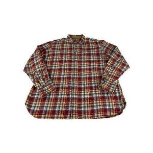 Cremieux Classics Dress Shirt Mens Size XL Red Plaid Long Sleeve